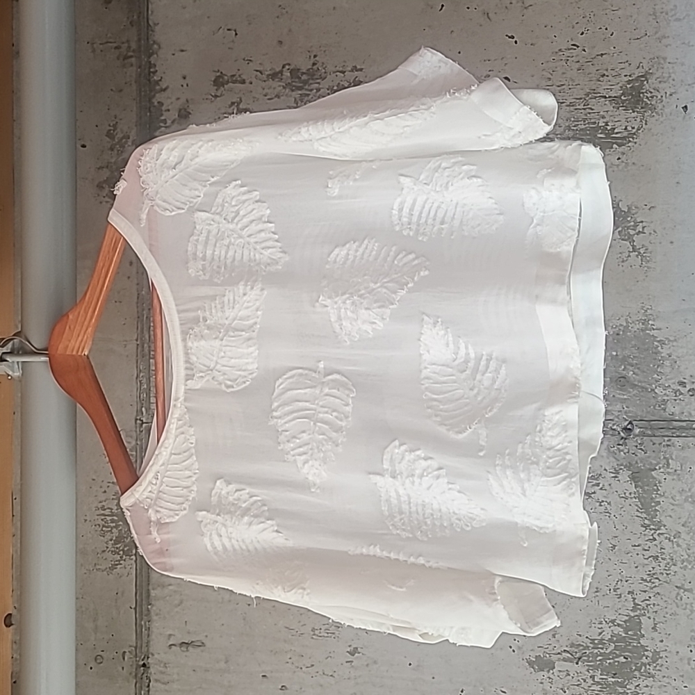 Wilfred Flowy Top with Leaf Detail